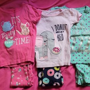 Girls 18 month short sleeve pajama bundle